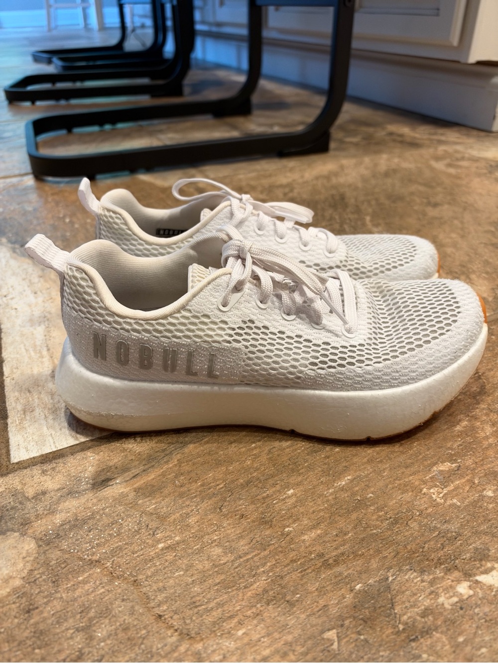 NOBULL Women’s White Mesh Athletic Sneakers